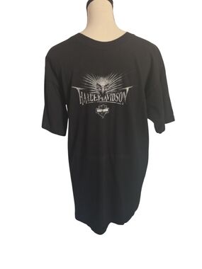 Harley-Davidson Men's Black Graphic Tee - Eagle Logo